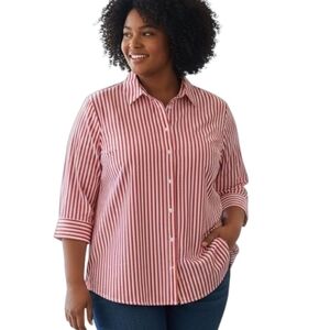 Roaman's Striped Button Down Shirt